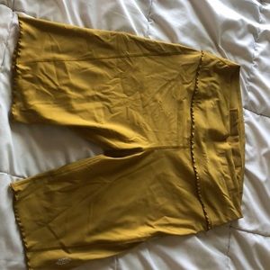 Free People… Alchemy bike shorts… Mustard.. XS